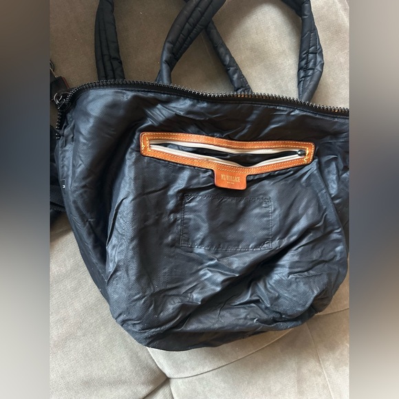 MZ Wallace Black Oxford Quilted Medium Sutton Tote Bag - Picture 10 of 12